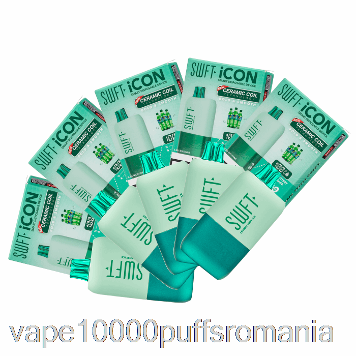 Vape Romania [10-pack] Swft Icon 7500 Display Inteligent De Unica Folosinta